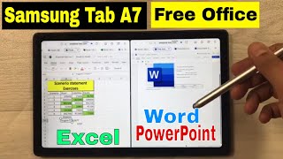 Samsung Galaxy Tab A7 (2022) - Free Microsoft Office Web Based Version - Word, Excel, PowerPoint