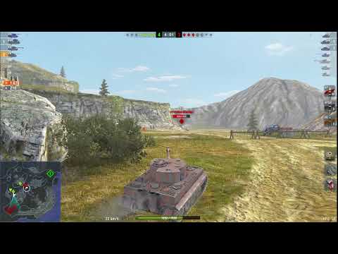 Tiger I vs 59-Patton (WoT Blitz)
