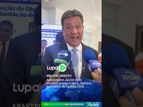 ABASTECIMENTO: Adutora em Jaicós deve ampliar acesso à água, destaca secretário de Defesa Civil.