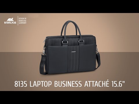 Dėklas Rivacase NARITA 8135 juodas nešiojamam kompiuteriui iki 15,6" video