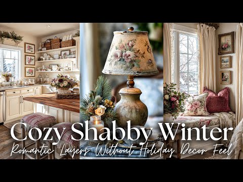 Shabby Chic Sonata: Gentle Winter Decor in Vintage Quiet Comfort