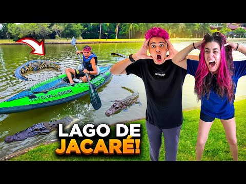 O LEOZINHO ME EMPURROU NO LAGO DE JACAR&Eacute;
