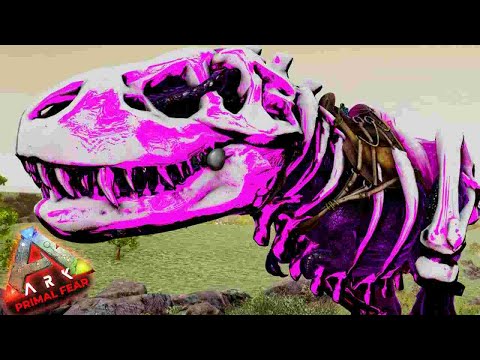ARK PRIMAL FEAR T2 #115 - FINALMENTE Evolui o Esquelotozined REX e ele Ficou INCRÍVEL!