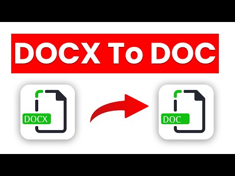 How to Convert DOCX to DOC