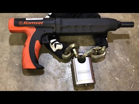 [557] "World's Toughest Motorcycle Lock" vs. Ramset