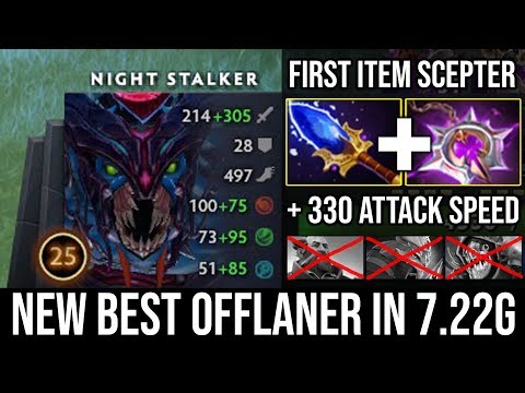 Infinite Nighttime!!! First Item Scepter + 330 Attack Speed Offlane Nightstalker Ez Deleted Slark