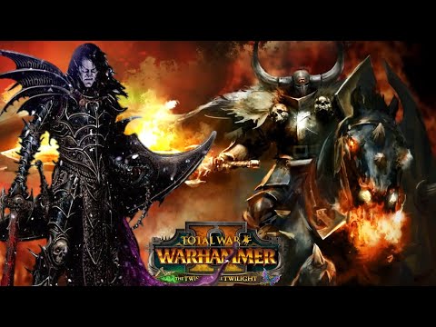 LORDS of the END TIMES - Malus Darkblade vs. Archaon the Everchosen - Total War Warhammer 2