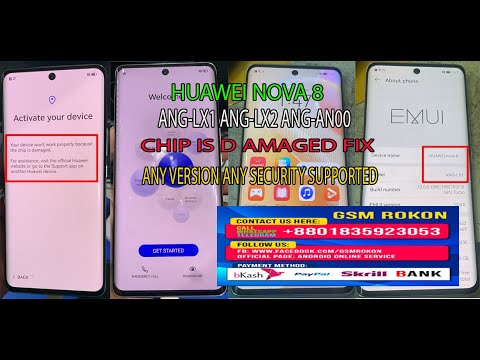 HUAWEI NOVA 8 ANG LX1 CHIP DAMAGED REPAIR DONE REMOTELY
