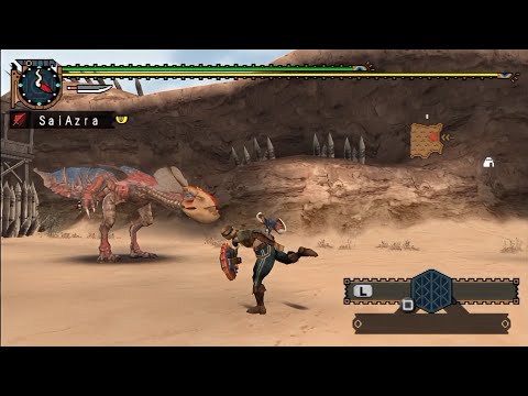 MONSTER HUNTER FREEDOM UNITE YIAN KUT KU (Sword and Shield)