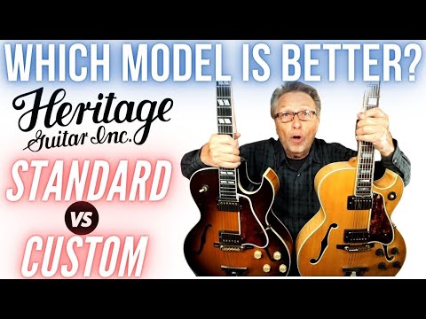 Which Model Is Better - Standard or Custom? | Heritage Jazz Archtop Guitar Comparison