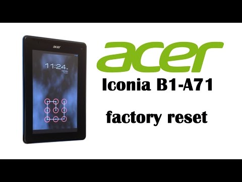 Acer Iconia B1 - Password, Screen Lock Remove, Hard Reset