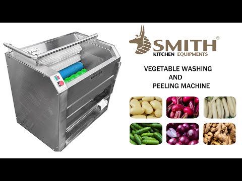 VEGETABLE WASHING AND PEELING MACHINE