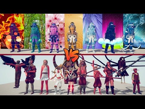 ELEMENT SENSEI VS  EVERY FACTION | Totally Accurate Battle Simulator TABS