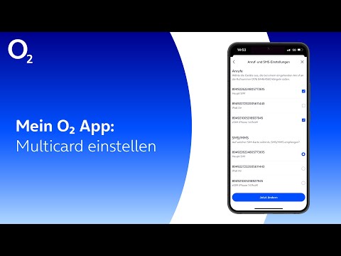 Mein o2 App - Multicard einstellen