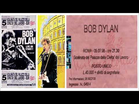Bob Dylan 1998 European Summer Tour - La Scalinata Rome, Italy 5 July 1998
