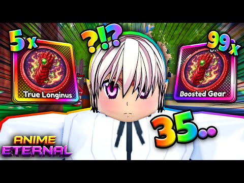 Unlocking WORLD 35 in Anime Eternal ROBLOX.. (LUCKY)