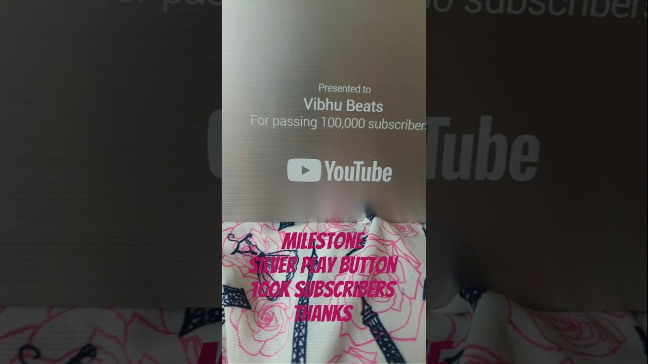 Silver Play Button I YouTube Silver play Button Unboxing (100K Subscribers!) Thanks for support