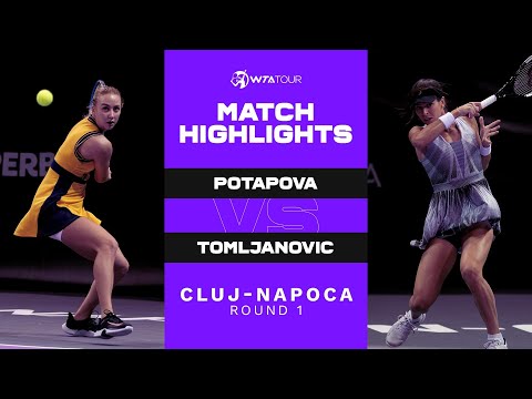 Теннис Anastasia Potapova vs. Ajla Tomljanovic | 2021 Cluj-Napoca Round 1 | WTA Match Highlights