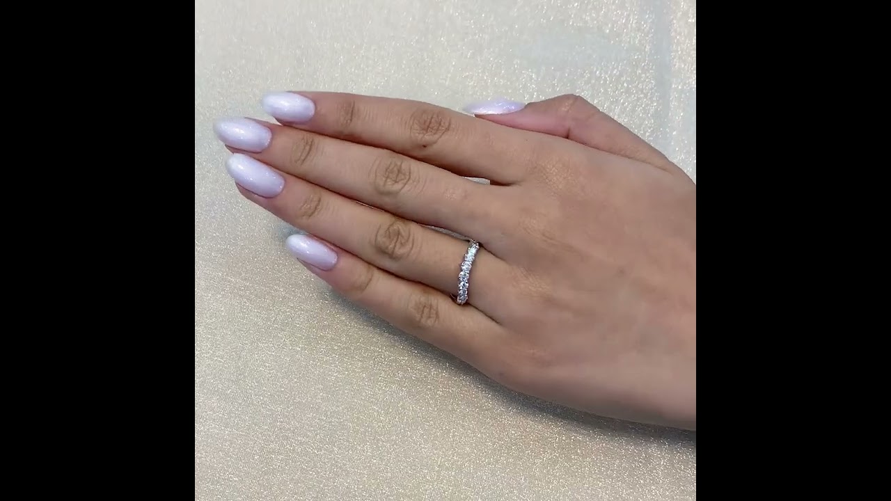 Soft Curve Tiara Diamond Wedding Band