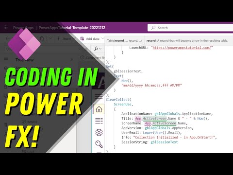 Coding in Power Apps (Power Fx Programming) Coding in Power Apps (Power Fx Programming)