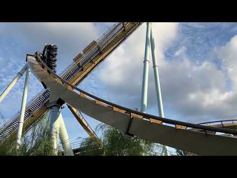 Valkyria Amazing Dive Coaster Multi Angle Off Ride POV - Liseberg