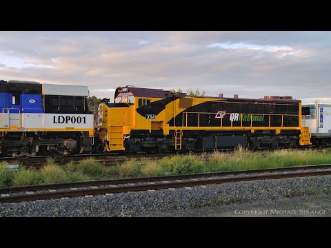 QRNational 3MB6 Intermodal Container Freight Train (24/9/2009) - PoathTV Australian Railways