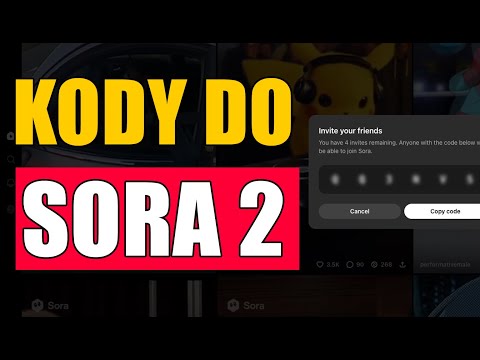 Darmowe Kody Do Sora 2! 🔥 Jak Zdobyć Zaproszenie + Działający Kod