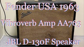 Video thumbnail for Fender USA 1963 Vibroverb Amp AA763 [JBL D-130F Speaker] by HOWL GUITARS