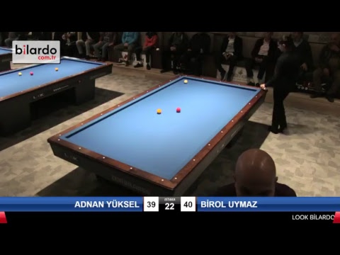 ADNAN YÜKSEL & BİROL UYMAZ Bilardo Maçı - LOOK BİLARDO ÖZEL 3 BANT TÜRKİYE ŞAMPİYONASI -ÇEYREK FİNAL