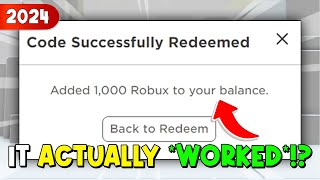 NEW WORKING FREE ROBUX PROMO CODE in ROBLOX!? (2024)