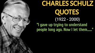 Best Charles Schulz Quotes - Life Changing Quotes By Charles Schulz - Cartoonist Schulz Quotes