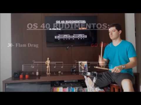 Os 40 Rudimentos - #30 - Flam Drag