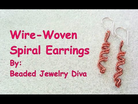 Wire Weaving Tutorial  - Wire Weaving Earrings - Make Wire Jewelry!