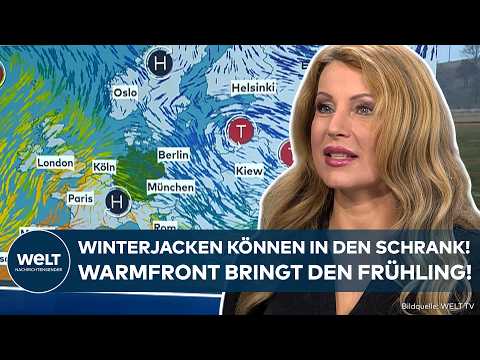 WETTER: Warmfront spült den Winter weg! Jetzt kommt der Frühling mit großen Schritten!