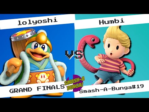 Smash-a-Bunga#19 lolyoshi(King Dedede) Vs Humbi(Lucas) GRAND FINALS Smash Ultimate singles