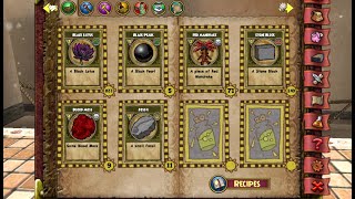 Wizard 101 Stone block, red mandrake, Blood moss and Fossil!