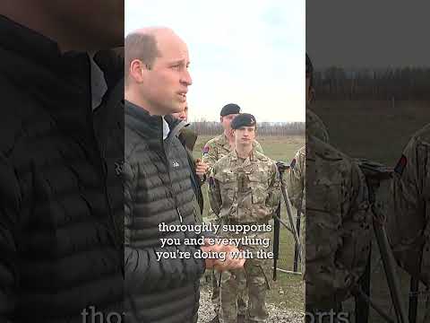 Prince William Thanks British Troops for Their Support in Poland