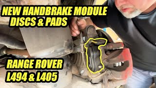 Swapping out the cracked handbrake module, discs and pads on a Range Rover Sport L494. Step by Step