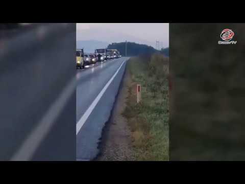 Coloană de mașini, astăzi, pe DN 13