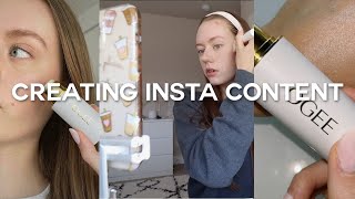 create instagram content with me for a BRAND DEAL! filming IG reel, how i edit my instagram photos