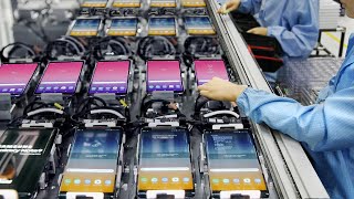 Inside Samsung Futuristic Factory Building Massive Amount of Smartphone - Production Line