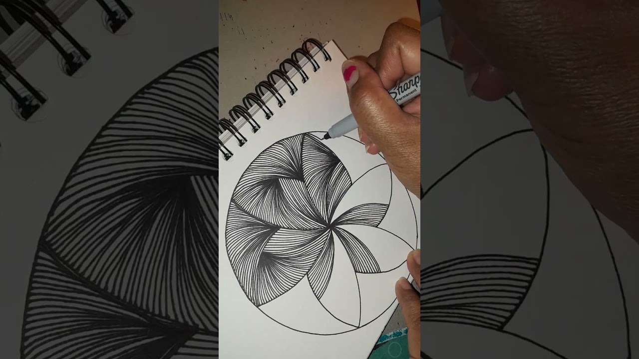 Easy zentangle pattern for beginners