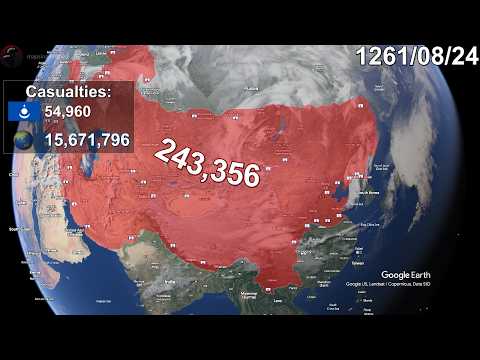 Mongol Conquests in 1 minute using Google Earth