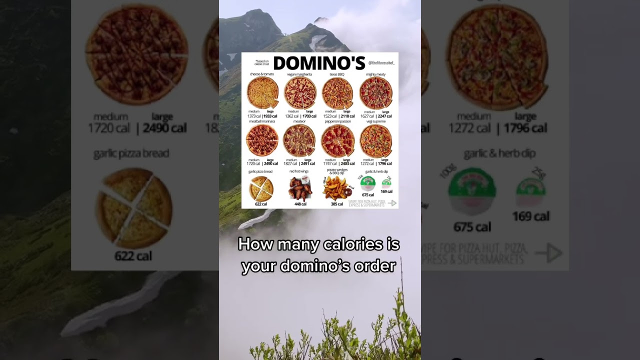 How many calories in dominoes order #truth #healthy #calories #domino #dominospizza