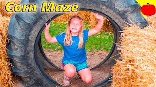 ASSISTANT and BatBoy Corn Maze and Tractor Train Adventure Silly Fun