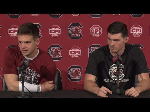 POSTGAME: Jake Bentley, Michael Scarnecchia on the Garnet & Black Spring Game — 3/31/18