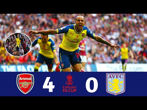 Arsenal 4 × 0 Aston Villa ◽Fa Cup Final 2014/2015 Extended Highlight & Goals HD
