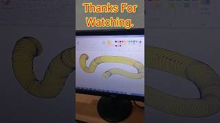 Mspaint से Snake बनाना सीखें | #painting #shorts #trending #ytshorts #viral #art #short #viralshorts