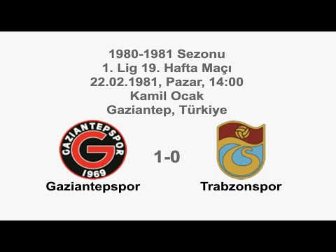 Gaziantepspor 1-0 Trabzonspor [HD] 22.02.1981 - 1980-1981 Turkish 1st League Matchday 19