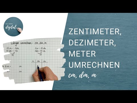 Längen umrechnen (Zentimter, Dezimeter, Meter)  - so rechnest du einfach um